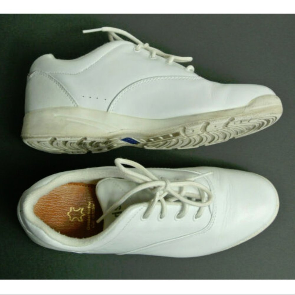 Keds White Leather Lace Up Sneakers